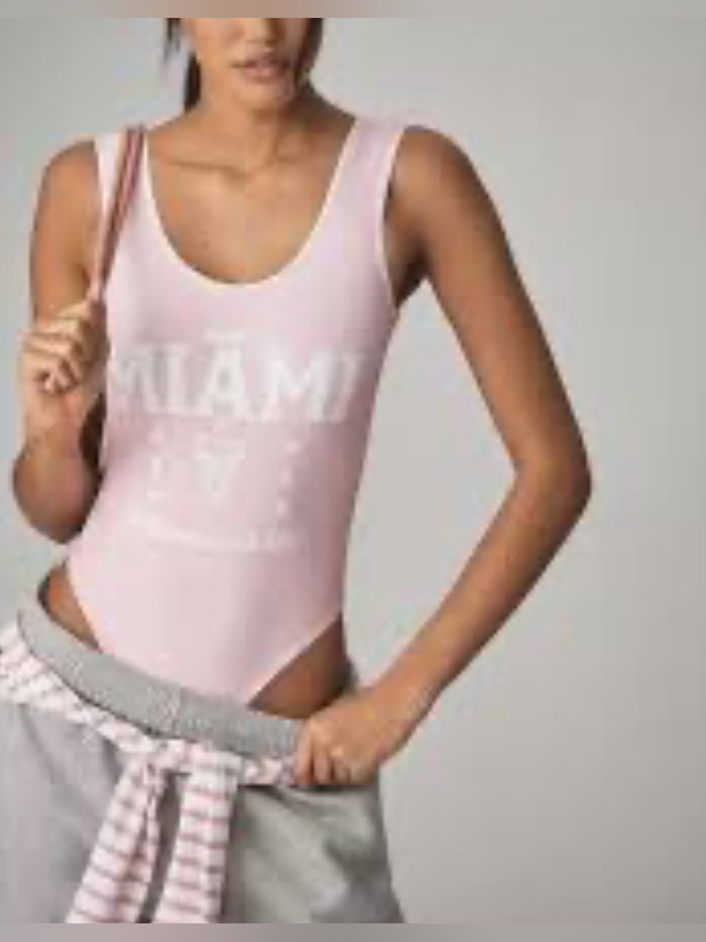 NWT Anthropologie x Wild Collective Summer Festival Pink Miami Bodysuit XS.